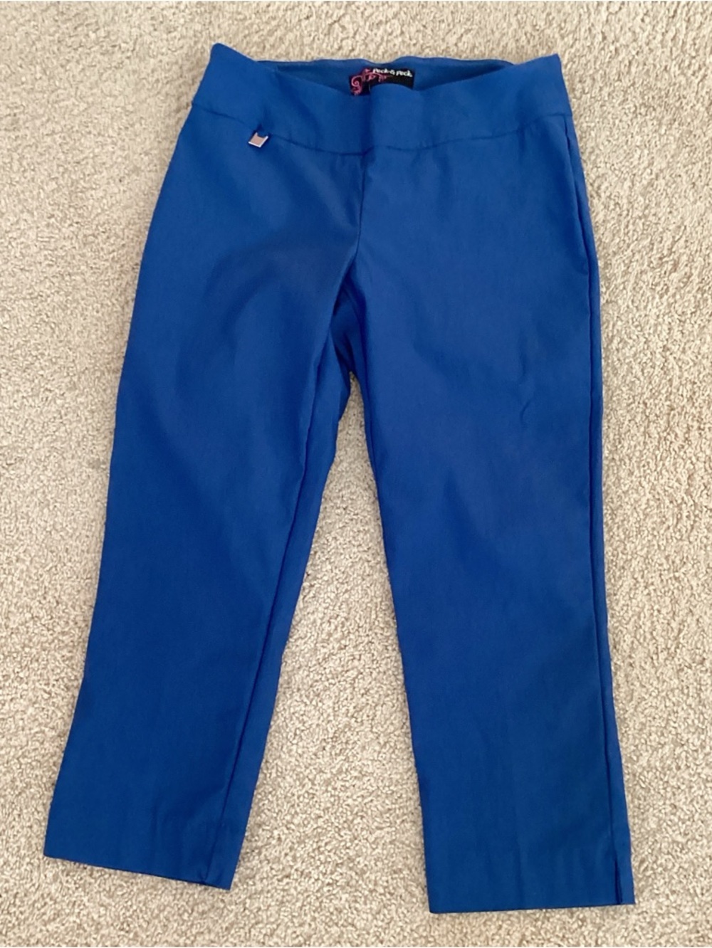 Y2K Peck & Peck royal blue capris